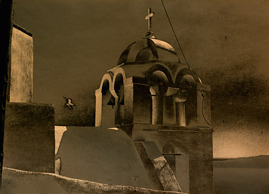 Greek Church, Lith Print